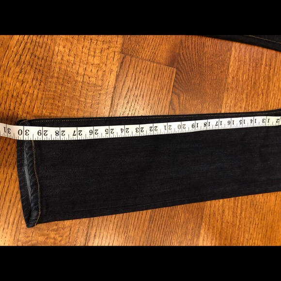 GOLDSIGN Vintage Original Early 00s Low Rise straight leg dark denim jeans - Picture 7 of 9